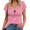 2-pink, variant on UNISHE Women's Be Who God Meant You To Be Religious Quote Flame Graphic Short Sleeve T-Shirt Flowey Dolman V Neck Soft Poly Rayon Blend Casual Daily Tee