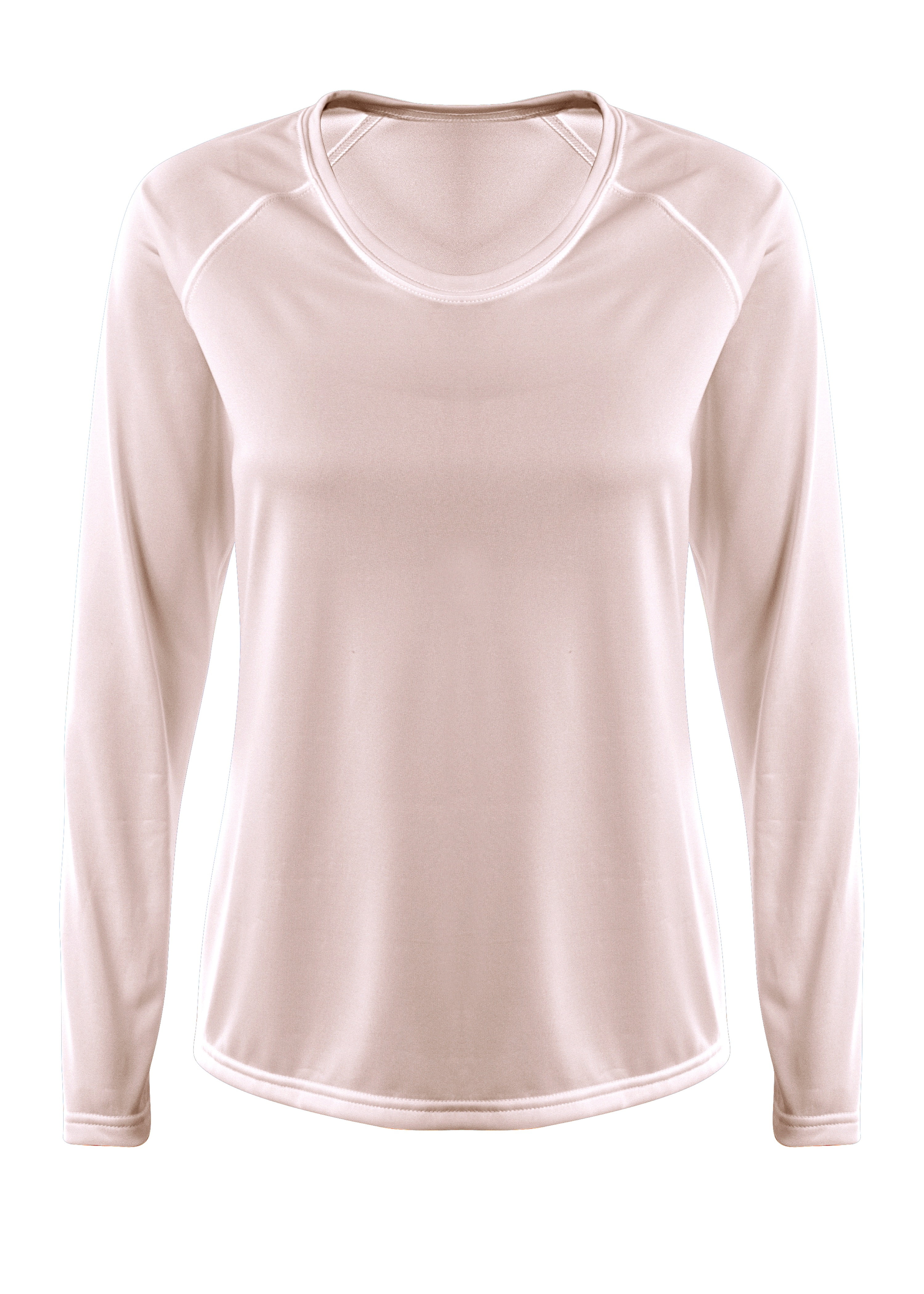 A4 NW3396 Womens SureColor Long Sleeve Cationic Tee - White - M