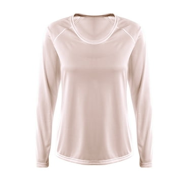 A4 NW3396 Womens SureColor Long Sleeve Cationic Tee - White - 2XL