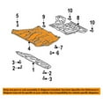 thumbnail image 3 of For 04-06 RX-330 Center Engine Splash Shield Undercar Cover Air Deflector Guard, 3 of 5