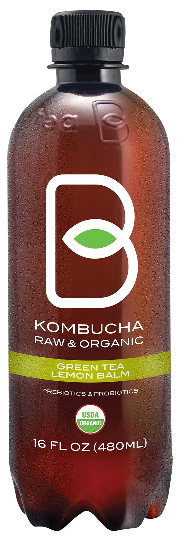 BTea Kombucha Raw & Organic Green Tea Lemon Balm, 16 Fl. Oz. Walmart