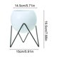 thumbnail image 3 of Macetas decorativas de metal con soporte y orificios de drenaje. Soporte elevado de hierro para macetas, ideal para sala de estar, oficina, jardín o balcón. Para uso interior y exterior., 3 of 6