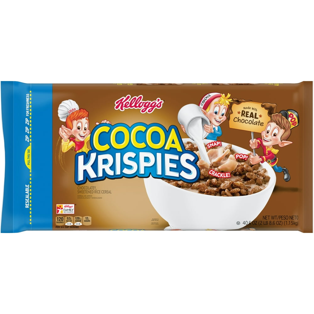 Kellogg's Cocoa Krispies, Breakfast Cereal, 40.6 Oz