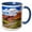 Blue/White, variant on 3drose, Colorado River Through Rugged Landscape, Red Rock Canyon, Moab, Utah, 11oz Magic Transforming Mug