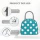 thumbnail image 4 of Easygdp Sky Blue And White Polka Dot Bolsa de Almuerzo Insulada Grande, Forro de Aluminio, Diseño Espacioso, a Prueba de Fugas, Ideal para Trabajo, Picnics, Viajes y Actividades al Aire Libre, 4 of 6
