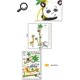thumbnail image 5 of Pegatinas decorativas removibles para pared con diseño de jirafa, panda y mono trepando a un cocotero, ideales para la habitación de los niños, bebés y guarderías., 5 of 5