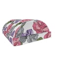 thumbnail image 1 of Flowers Foot Rest, Floral Theme Botanical Illustration Pink and Purple Roses Along Green Leaves, Non-Slip Backing Adjustable Ergonomic Memory Foam Leg Support for Office, Multicolor, by Ambesonne, 1 of 5