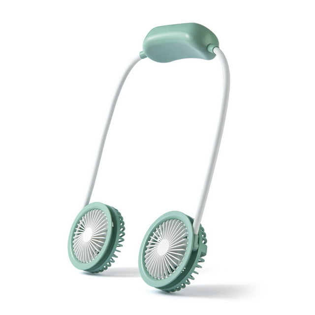 Inteprter Ventilador para colgar en el cuello Control táctil manos libres portátil Dispositivo eléctrico de bajo ruido para exteriores en el hogar Electrodomésticos Verde Inteprter HA062659-02B