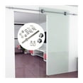 thumbnail image 1 of 6.6FT Stainless Steel Interior Sliding Shower Barn Door Hardware ,Easy to Install, 1 of 6