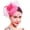 Hot Pink, variant on Women's Fascinators Hats 20s 50s Pillbox Hat Tea Party Hats with Pearl Feather Mesh Veil Derby Hat for Wedding Cup Headpiece
