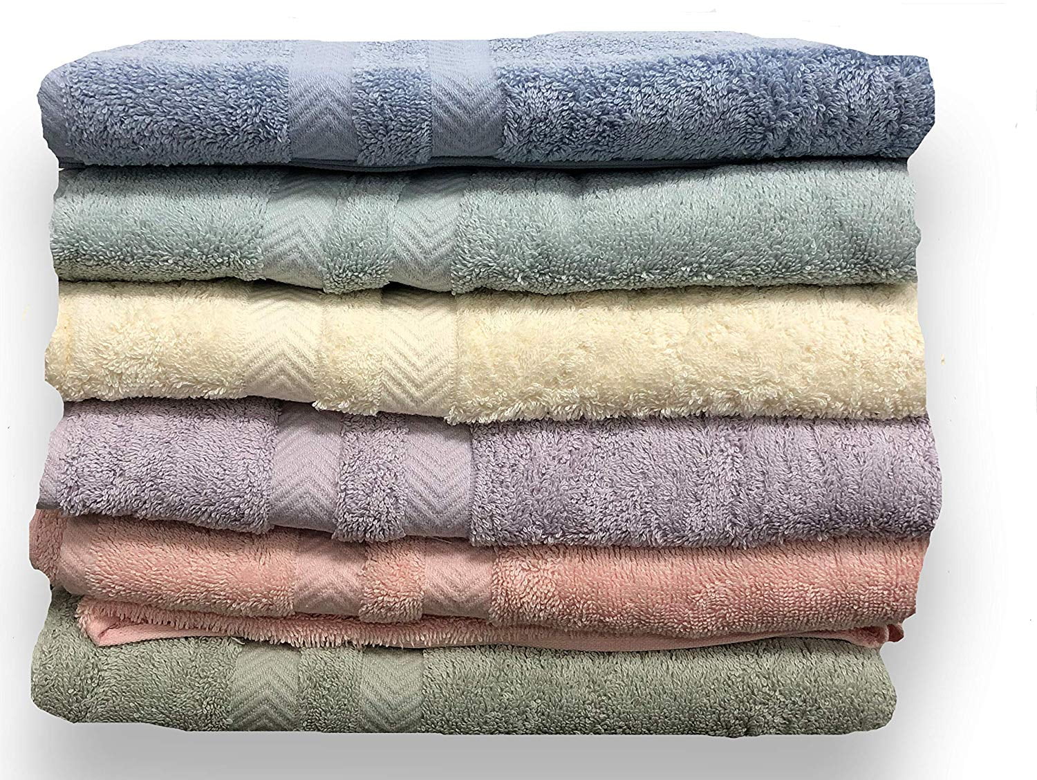 Welspun Set of 6 Bath Towels Lilac