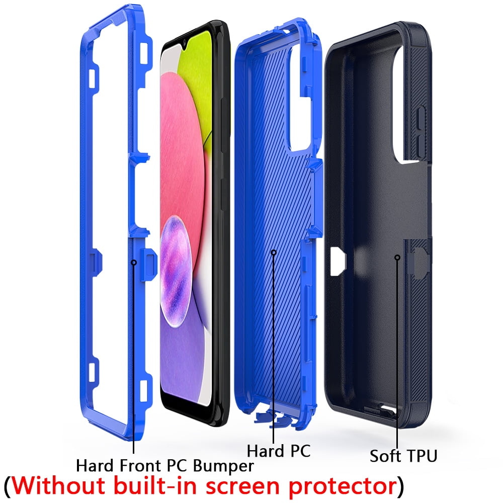 Xhy Samsung Galaxy A03s Heavy Duty Case, Shockproof Armor