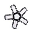 thumbnail image 1 of Kearding 80W Led E27 Lámpara de garaje plegable Disipación de calor Lámpara de tienda deformable Alta Fácil de usar 5 paneles Luz de techo de Iluminación novedosa Kearding HA018181-00, 1 of 6