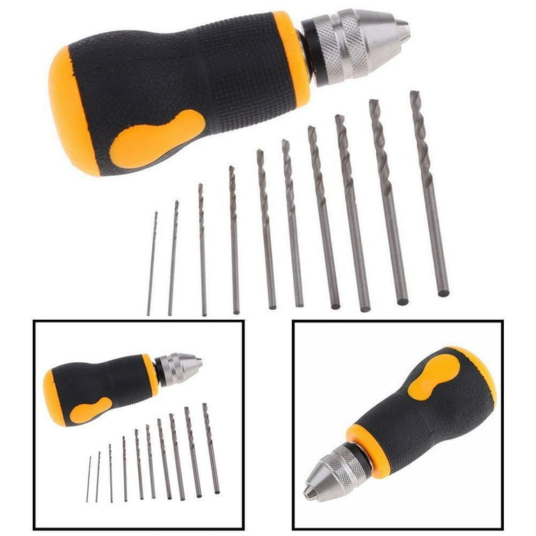  Hand Drill Manual,Mini Hand Drill, 10 pcs Small Hand Drill  Twist Drill Bits Micro Mini Portable Tool Set 0.8-3.0mm : Tools & Home  Improvement