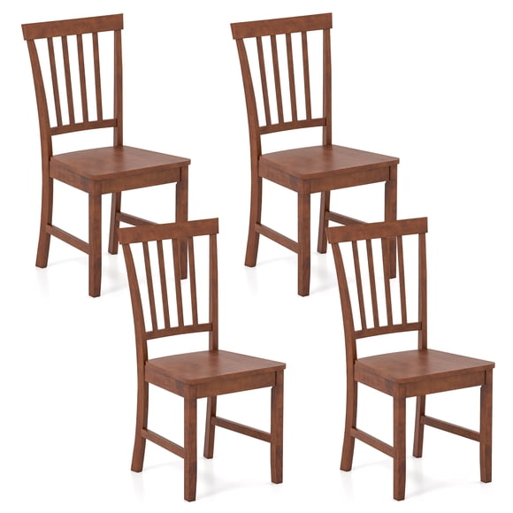 Patiojoy Set of 4 Dining Chairs Wooden Kitchen Side Chair w/Solid Legs for Living Room Office