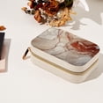 thumbnail image 7 of Marble Velvet Portable Storage Box with Removable Compartment - a Stylish Decorative Box, Bracelet Holder, and Jewelry Stand - Gift, 7 of 7