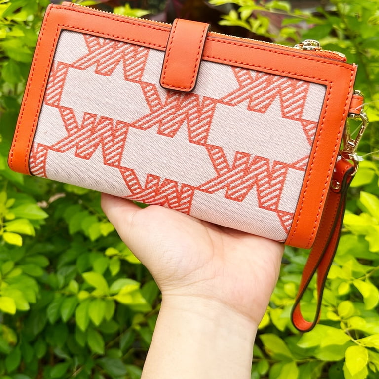 Michael Kors MK Jet Set Travel Double Zip Phone Wristlet Wallet