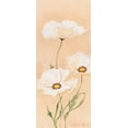 thumbnail image 2 of Boucher, Nathalie 13x24 Gold Ornate Wood Framed with Double Matting Museum Art Print Titled - White poppy I, 2 of 4