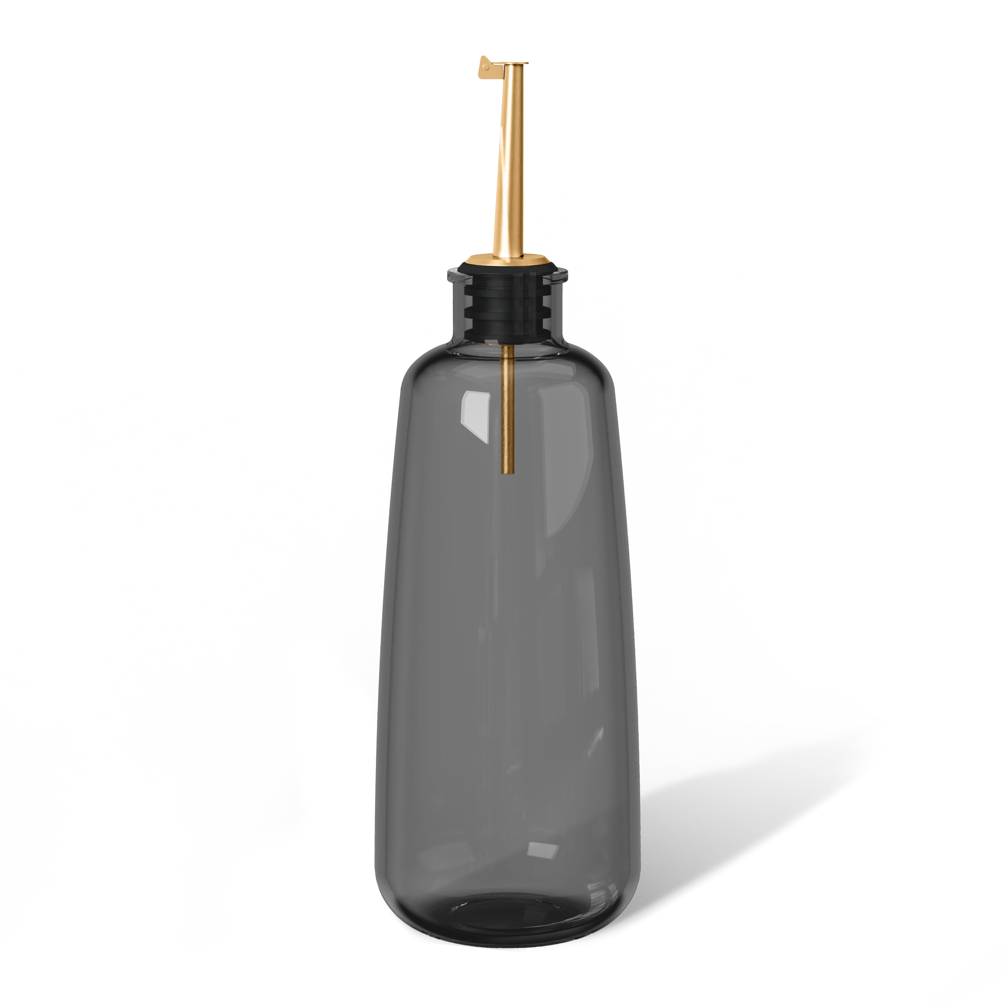 Beautiful 2-Piece Glass Oil and Vinegar Dispenser Set with Acacia Wood Tray by Drew Barrymore