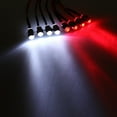 thumbnail image 3 of ​Plug-n-Play LED Light Kit for 1/10 & 1/8 RC Cars - 8pcs White/Red Headlight & Taillight Set w/ 70cm Wires (Receiver Powered)​​ As shown, 3 of 5