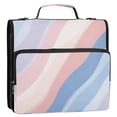 thumbnail image 5 of FORMRS Zipper Binder with Shoulder Strap 2-inch Ring 500 Sheet Capacity File Bag, Abstract Blue, 5 of 5