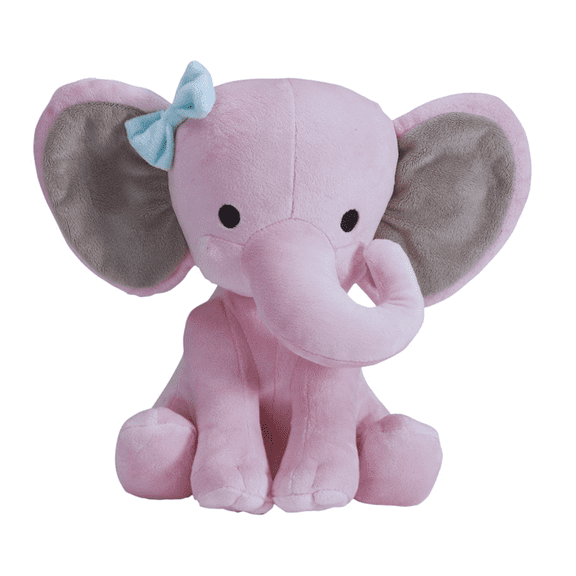 FSSTAM Hazel Twinkle Toes Pink Elephant Plush 10" Super Soft Stuffed Animal, Toys Gifts Party Favors for Baby & Kids, 1 Count(with Exclusive FSSTAM Booskie)