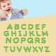 thumbnail image 1 of Juego de letras de plástico perfecl ABC 26 Uds Verde, 1 of 8