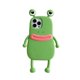 thumbnail image 1 of Funda para iPhone13 6.1"Caricatura de Silicona Lindo 3D Diversión Fresca Boca de Salchicha Rana Funda de Silicona para Teléfono, Niños Niñas Adolescentes Carcasa de Personaje Animal a Prueba de Golpes Fundas Divertidas y Elegantes para iPhone13, Verde oso de fresa  Electrónica, 1 of 5