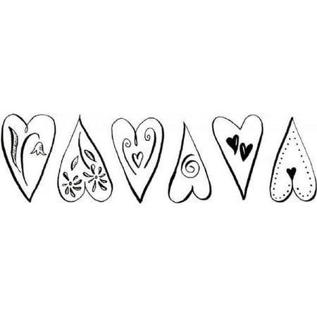 Clearsnap Dancing Hearts Two Sided Adhesives