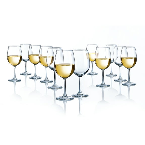 Luminarc 12 oz. Alto Clear Glass Wine Goblets 12 Piece Set