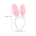 thumbnail image 4 of Miangastore 2 Pcs Serre-Tête Lapin en Peluche Agrafes de Cheveux Lapin de Pâques Adorables Cadeau de Fête, 4 of 8