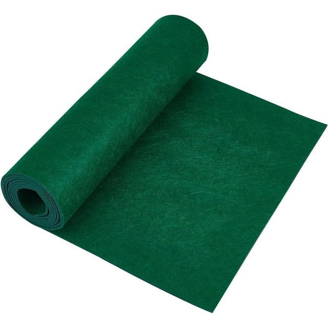 Rollo de fieltro verde de 78,7 x 15,7 pulgadas, 3 mm de grosor, tejido no tejido para manualidades, patchwork, costura y decoración.