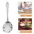thumbnail image 5 of PAMINGONO Large Serving Spoon Set Made of Stainless Steel for Eating with Humanized Handle and Wide Applications Silver, 5 of 8