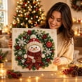 thumbnail image 5 of Christmas Pearl Diamond Art Craft Kit, Beginner Friendly Handmade Beaded Wall Ornament for Adult DIY Home Decor, 5 of 7