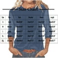 thumbnail image 3 of Women Crewneck Velvet T Shirts 3/4 Length Sleeves Pullover Casual Dressy 2026 Summer Velour Tunic Blouses, 3 of 5