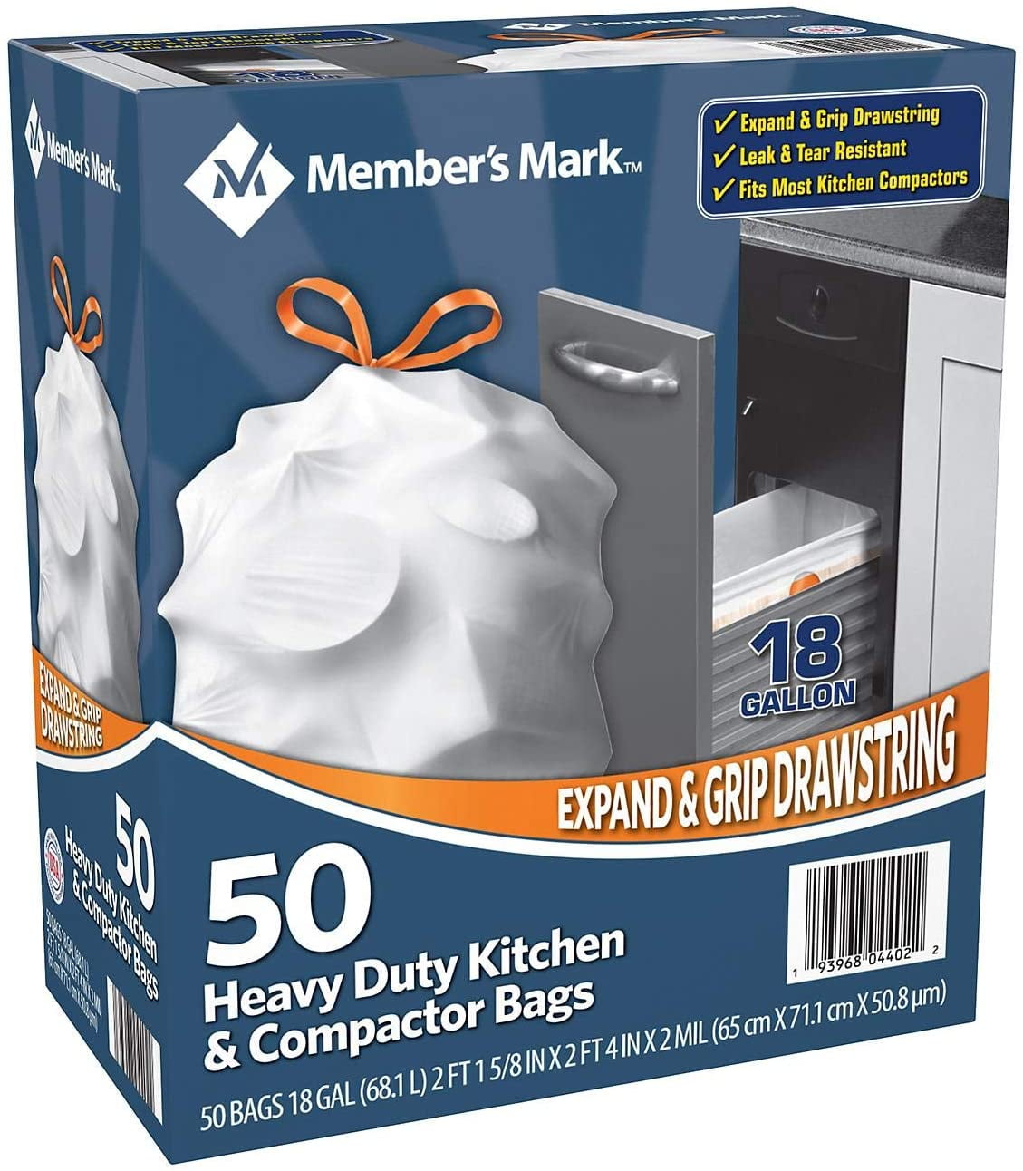M.M Heavy Duty Kitchen and Compactor Bags (18 gallon, 50 ct.)