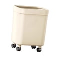 thumbnail image 5 of Fiocias Ergonomic Trash Bin with Wheels Modern PP Material Wide Mouth Garbage Bucket for, 5 of 9