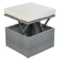 thumbnail image 5 of Glavbiku 6Pcs Outdoor Patio Sofa Set,Daybed Sunbed with Retractable Canopy,Wicker Furniture,Beige, 5 of 13