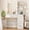 White 3, variant on Raffle Pinker Makeup Vanity Desk Dressing Table with 4 Drawers,Storage Shelves,Power Outlet,White