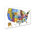 thumbnail image 4 of License Plate Map USA 2 by Design Turnpike, 16x24-Inch Canvas Wall Art, 4 of 9