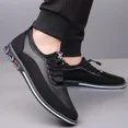 thumbnail image 6 of Men's Leather Dress Shoes Comfort Business Casual Oxford Shoes Fashion Dress Sneakers Soft Loafers Derby Shoe for Office Working Walking Driving, 6 of 7