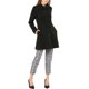 thumbnail image 2 of Abrigo de invierno de una sola botonadura con cuello Peter Pan para mujer INSPIRE CHIC XS negro, 2 of 7