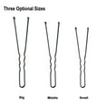 thumbnail image 4 of 300Pcs Bobby Pins U Shape Black Hairpins No Slip Grip Thin Bobby Pins Women Hair Clips, 4 of 5