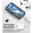 thumbnail image 4 of 2 In 1 SD and TF Card Reader for iPhone iPad, Dual Connector (Lightning & USB C) Micro SD Memory Card Adapter Portable Trail Camera Viewer, No Driver Needed, Plug and Play, 4 of 7