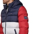 thumbnail image 3 of Chaqueta Tommy Hilfiger para hombre, con capucha, acolchada, azul marino, rojo y hielo, talla XL, 3 of 6