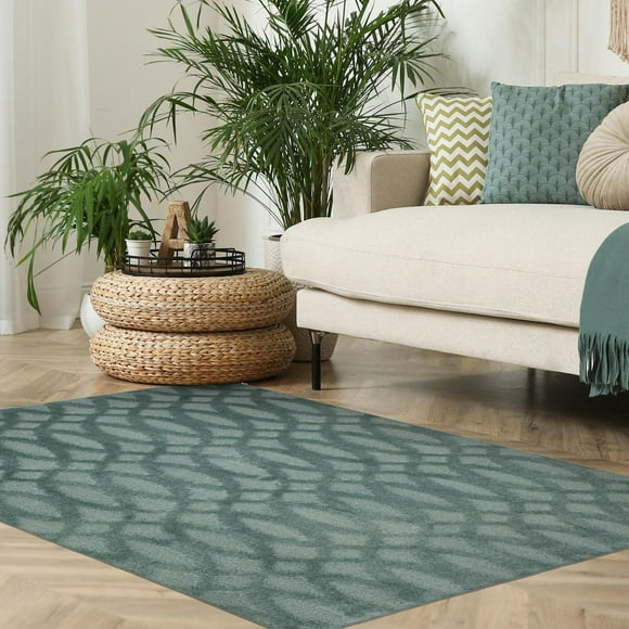 Tapis Avenue B Sophelia Sarcelle 5' x 7'