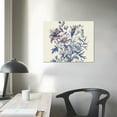 thumbnail image 4 of Orinice  Blue Flowers Wall Art Decor Chinoiserie Flower Artwork Poster Prints Wall Decor Navy Blue Botanical Wall Art for Grandmillennial Home Bedroom Decorations  20x16in, 4 of 6