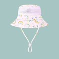 thumbnail image 3 of Sombrero de verano para niña y niño, accesorio de playa para el sol, cuerda de ala ancha, gorra de protección UV para bebé, niños pequeños, vacaciones, natación al aire libre, 3 of 4