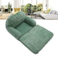 thumbnail image 4 of Cartoon Green Dinosaur Foldable Kid Sofa With Wide Handle, Soft Breathable Toddler Chair For Reading Relaxing Sleeping, 4 of 8
