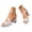 Silver, variant on Dakaela Comfortable Block Heels for Women 2.95 Inch Pointed Open Toe Glitter Heeled Sandals Ankle Strap Wedding Business Dressy Pumps Black Size 7